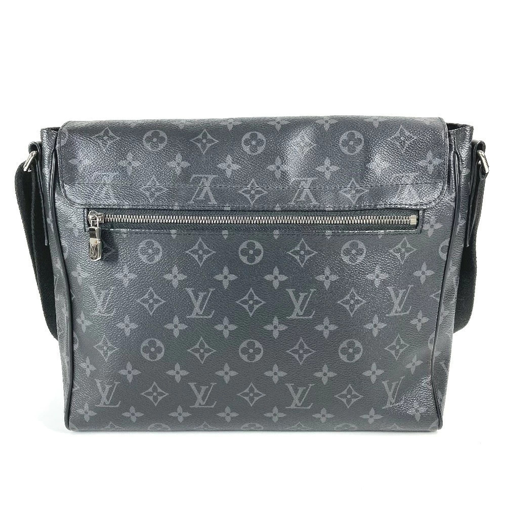 Louis Vuitton District Eclipse Crossbody Shoulder Bag Flap Black Black